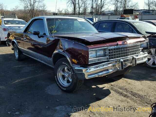 1984 CHEVROLET EL CAMINO, 1GCCW80H7ER219489