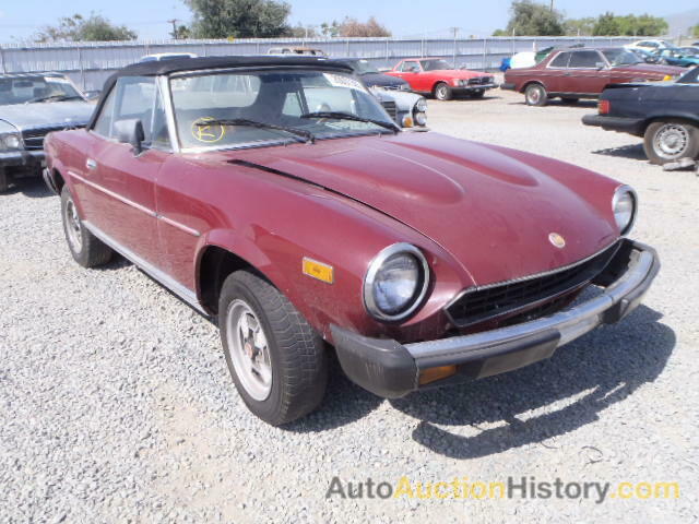 1980 FIAT SPIDER, 124CS000170551