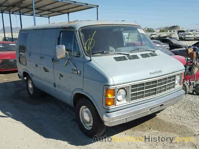 1981 DODGE RAM VAN B1, 2B7FB13EXBK218787