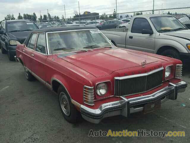 1976 MERCURY MONARCH, 6W37F550628