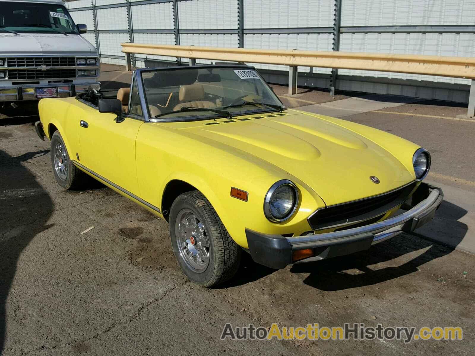 1982 FIAT 124 SPIDER, ZFAAS00B9C5001601