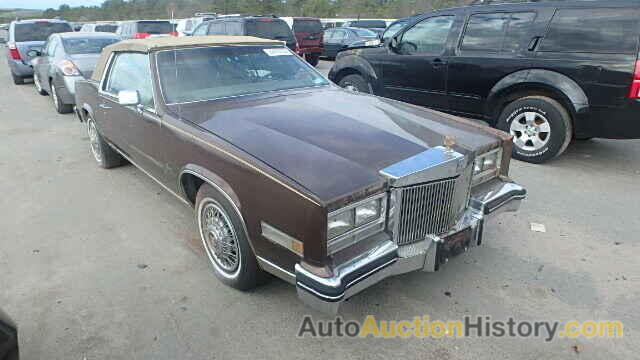 1985 CADILLAC ELDORADO, 1G6EL5787FE607839