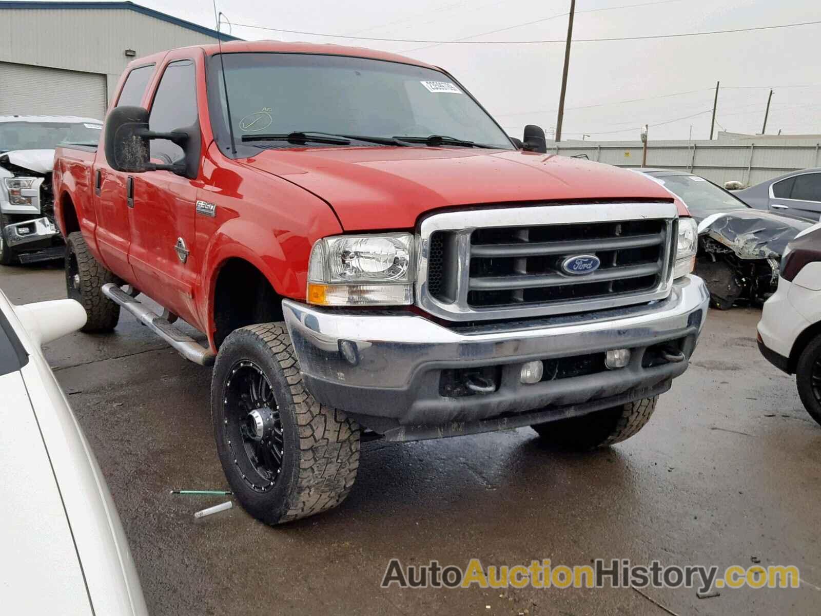 2003 FORD F350 SRW SUPER DUTY, 1FTSW31F23EA58758