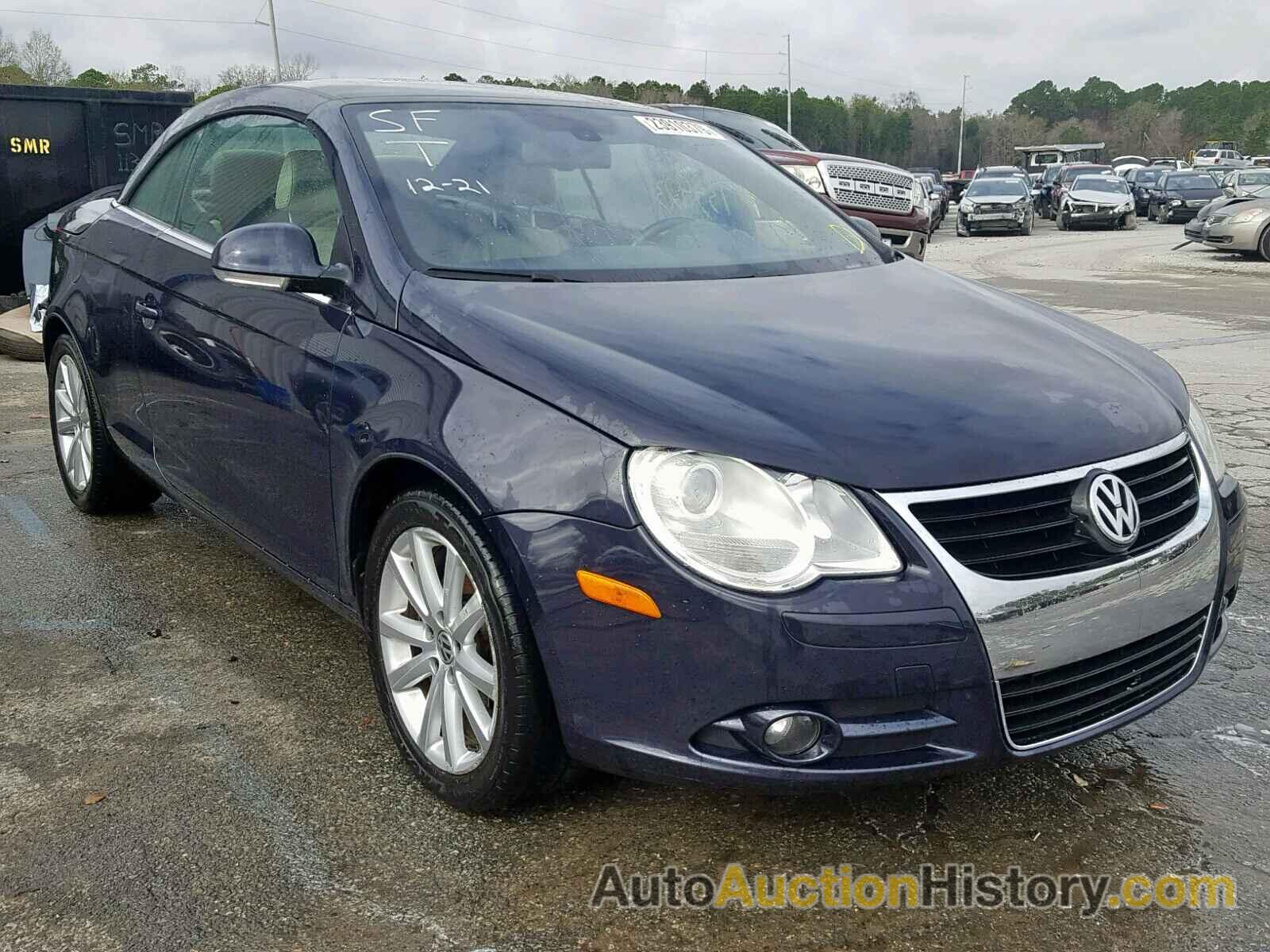 2007 VOLKSWAGEN EOS 2.0T LUXURY, WVWFA71F77V001825