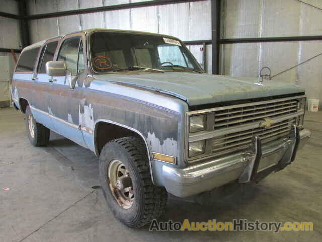 1984 CHEVROLET K10 SUBURB, 1G8FK16C3EF160027