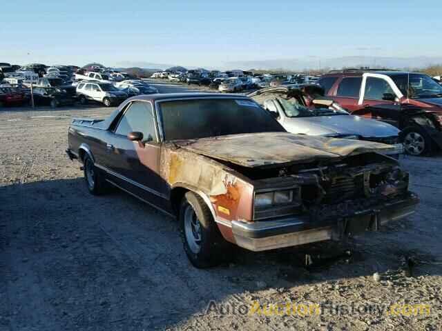 1984 CHEVROLET EL CAMINO, 1GCCW80H3ER127649