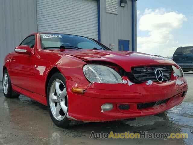 2001 MERCEDES-BENZ SLK320, WDBKK65F51F220086