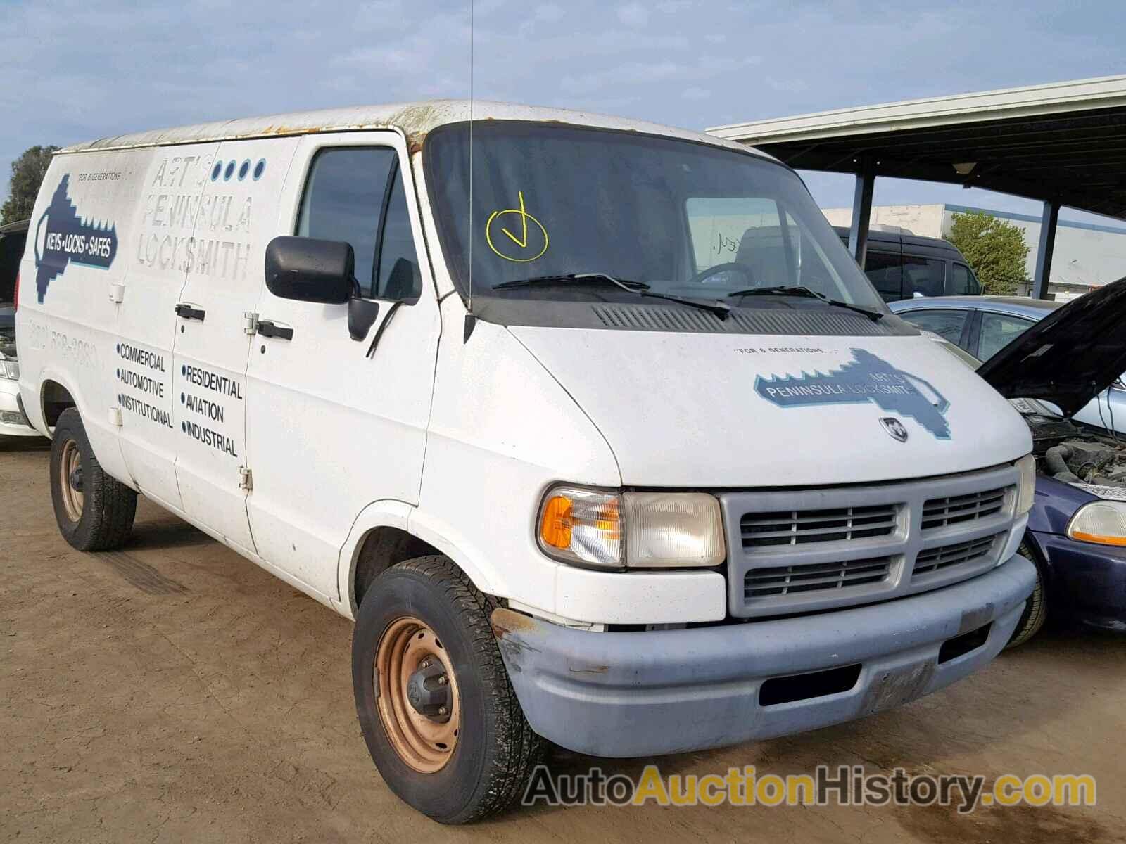 1997 DODGE RAM VAN B2500, 2B7HB21Y4VK558503