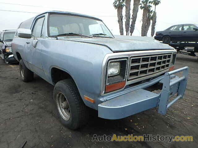 1982 DODGE RAMCHARGER, 1B4GW12R9CS275015