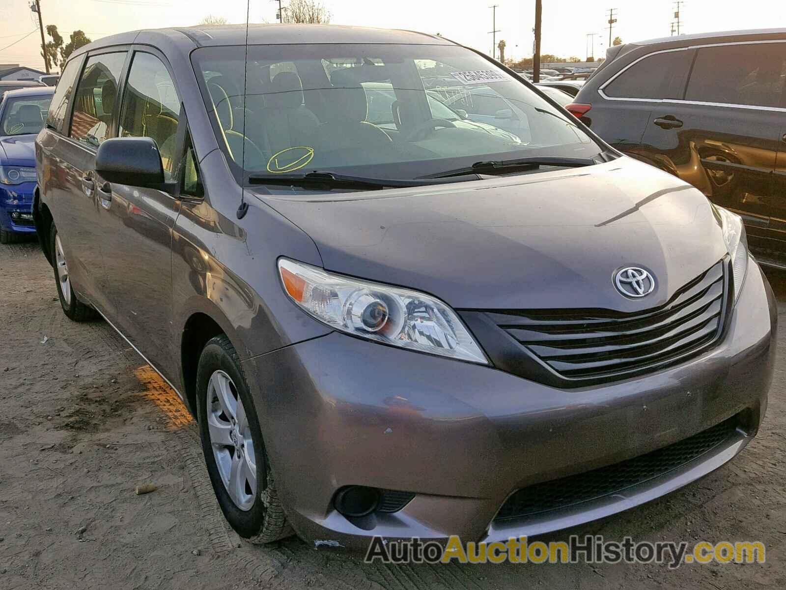 2012 TOYOTA SIENNA BASE, 5TDZK3DC7CS260565