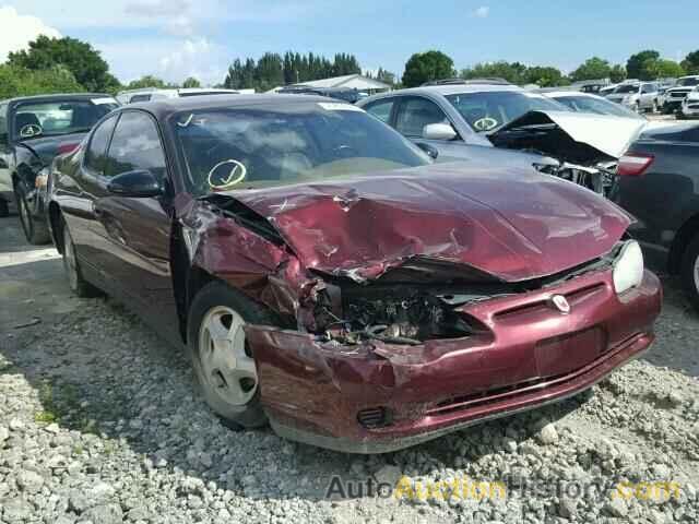 2000 CHEVROLET MONTE CARL, 2G1WW12E4Y9352581