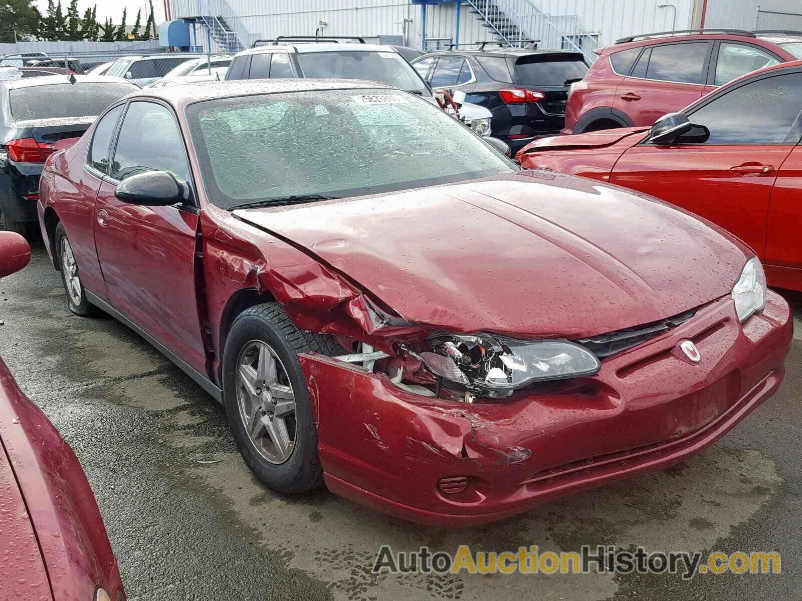 2005 CHEVROLET MONTE CARLO LS, 2G1WW12E659162308