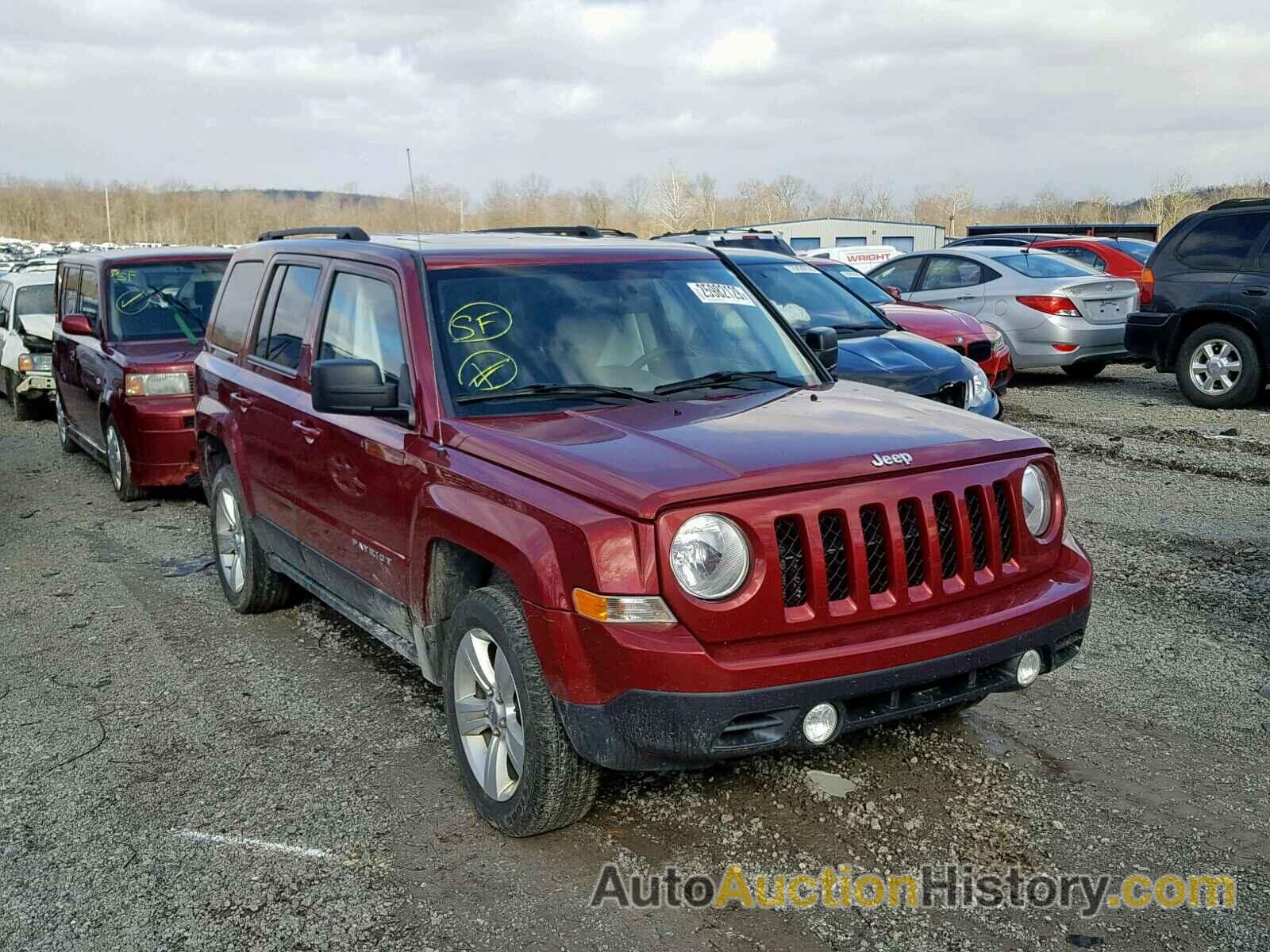 2014 JEEP PATRIOT LATITUDE, 1C4NJRFB0ED741135