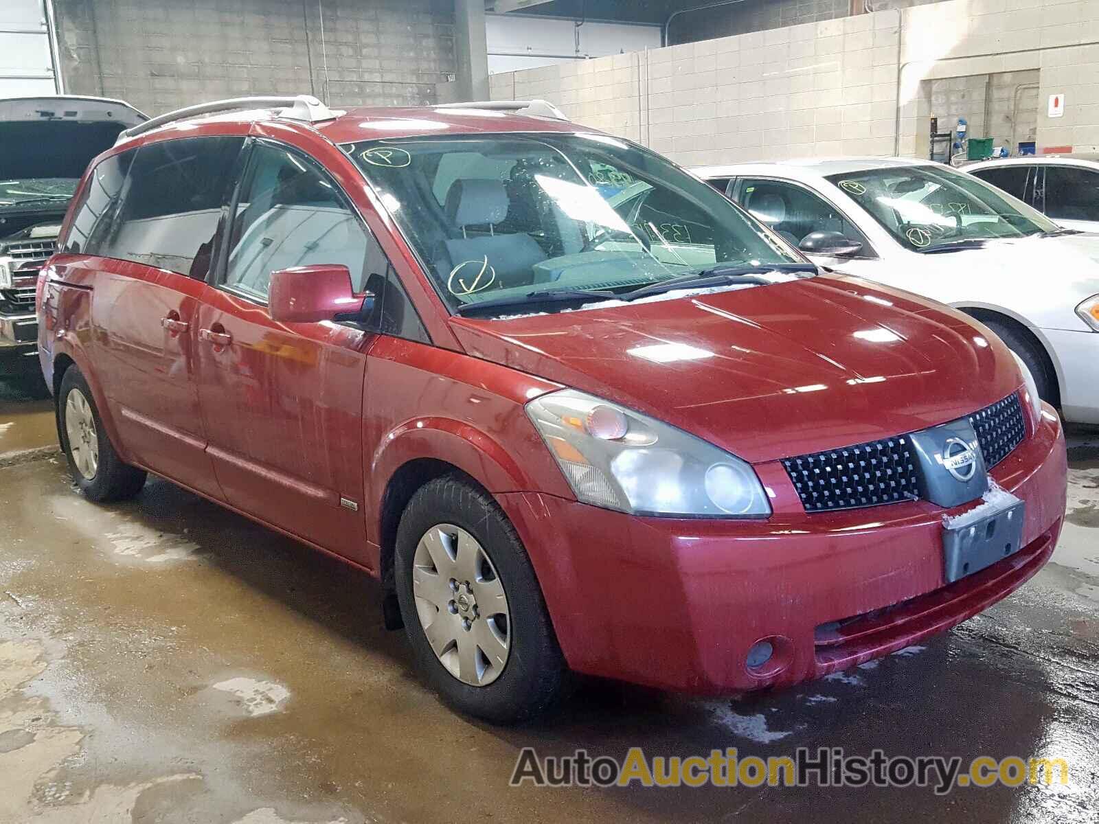 2006 NISSAN QUEST S S, 5N1BV28U46N102258