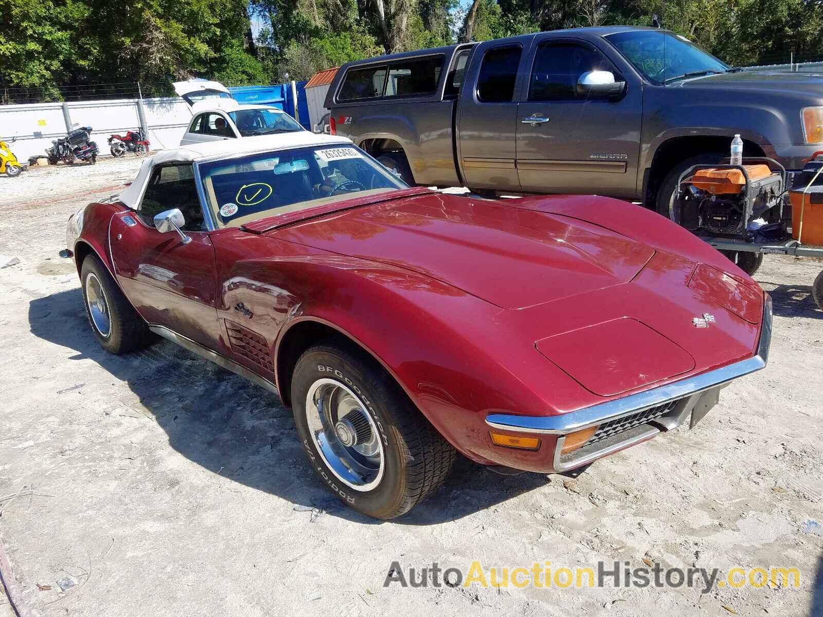 1972 CHEVROLET CORVETTE, 1Z67K2S506995