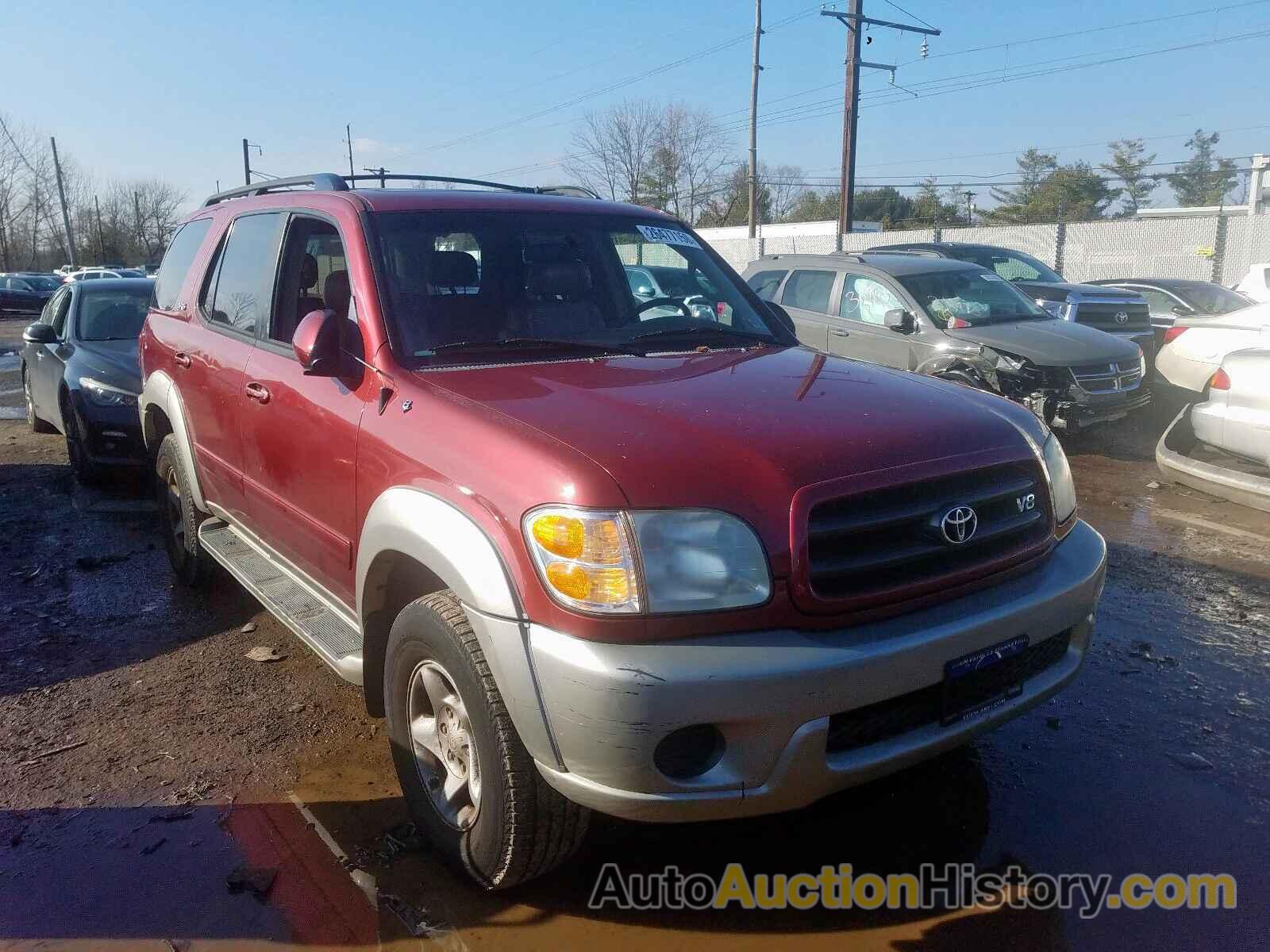 2002 TOYOTA SEQUOIA SR SR5, 5TDBT44A12S078359