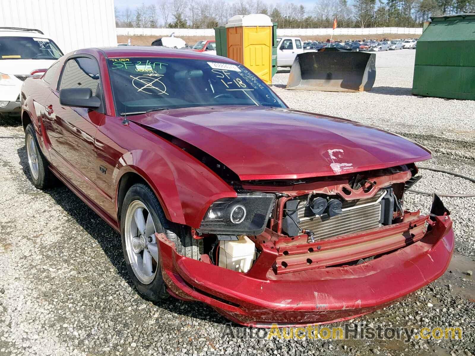 2007 FORD MUSTANG GT, 1ZVFT82H475338370