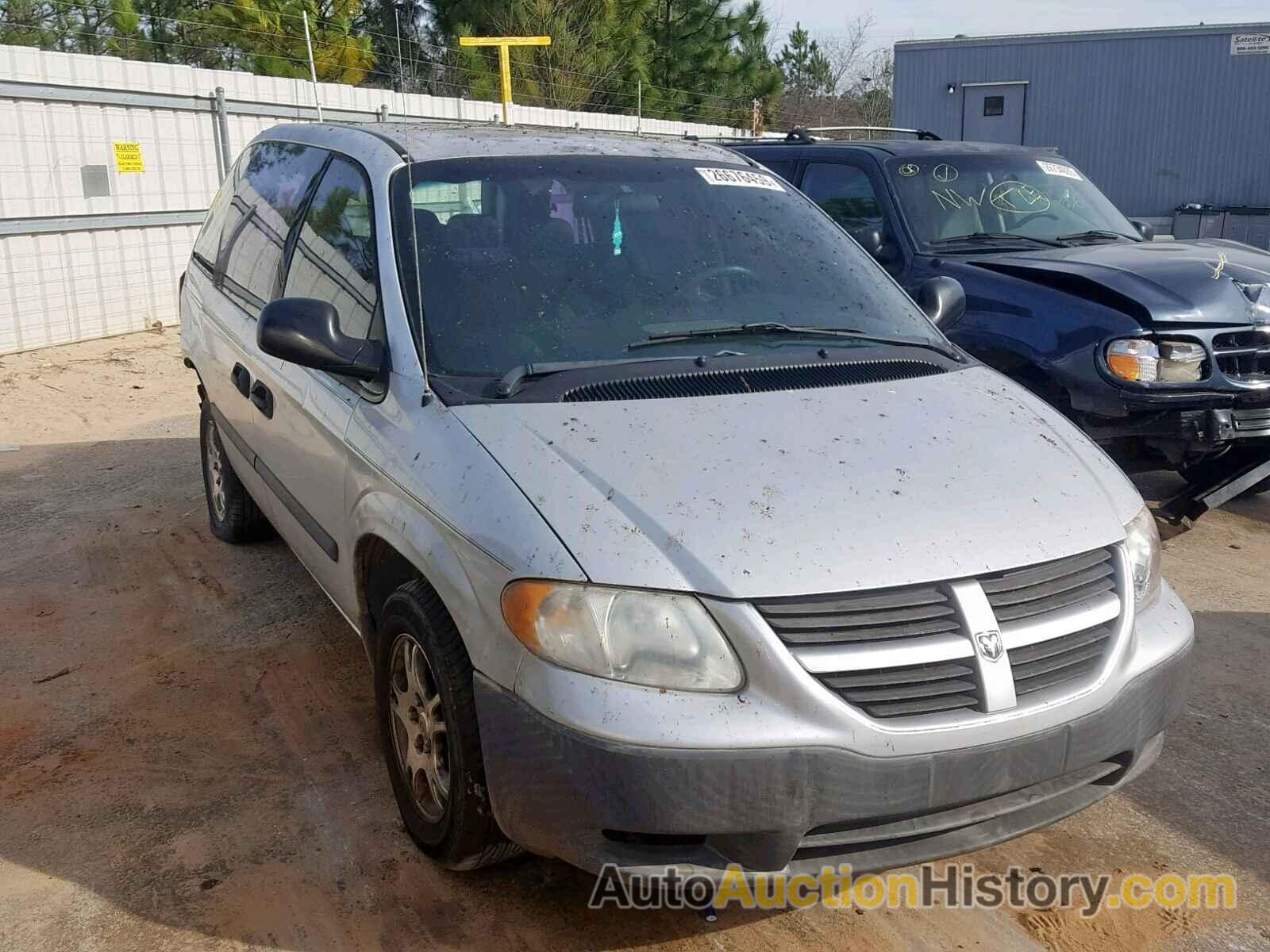 2005 DODGE CARAVAN SE, 1D4GP25B058160488