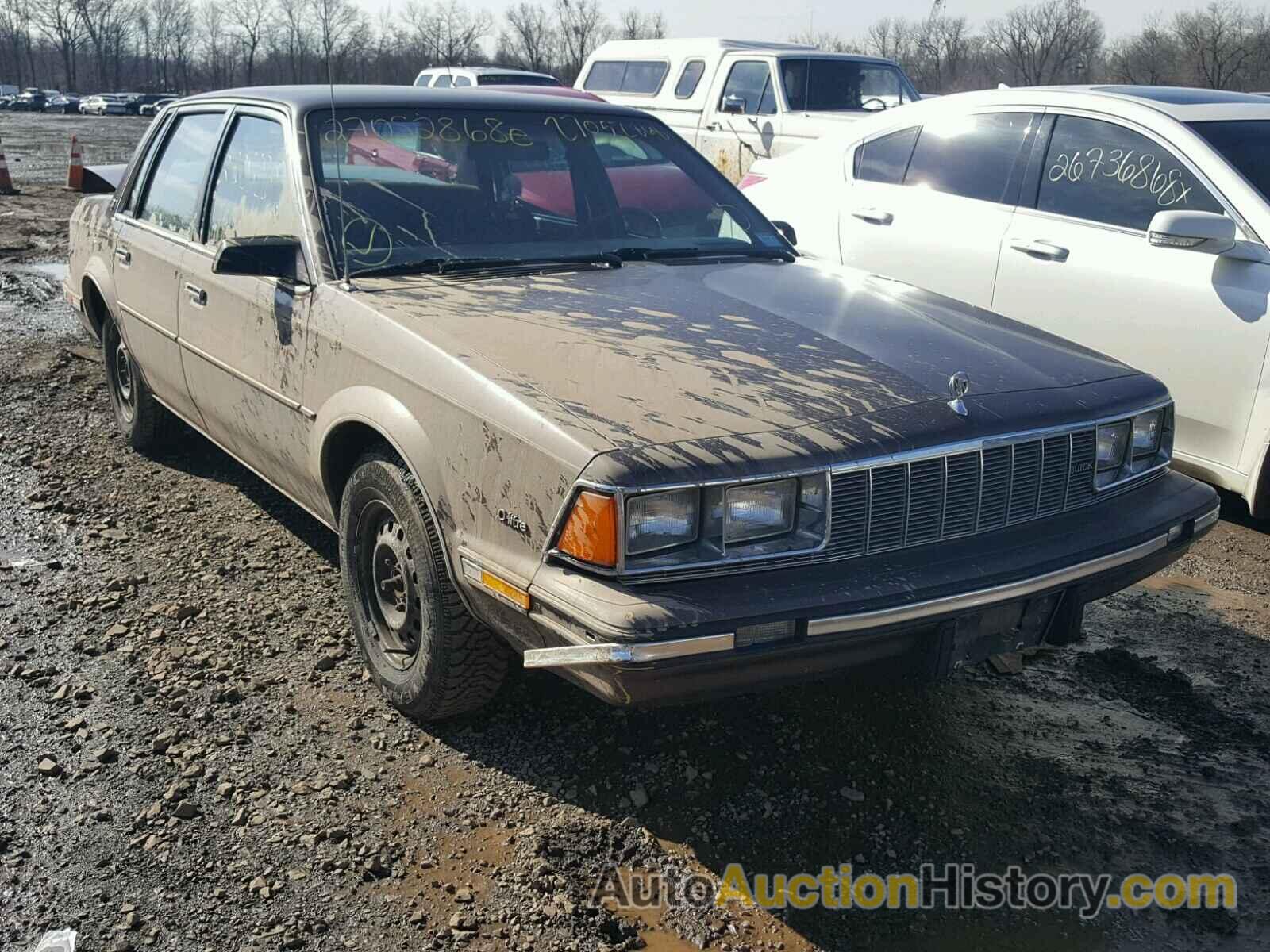 1984 BUICK CENTURY CUSTOM, 1G4AH19E2E6534747