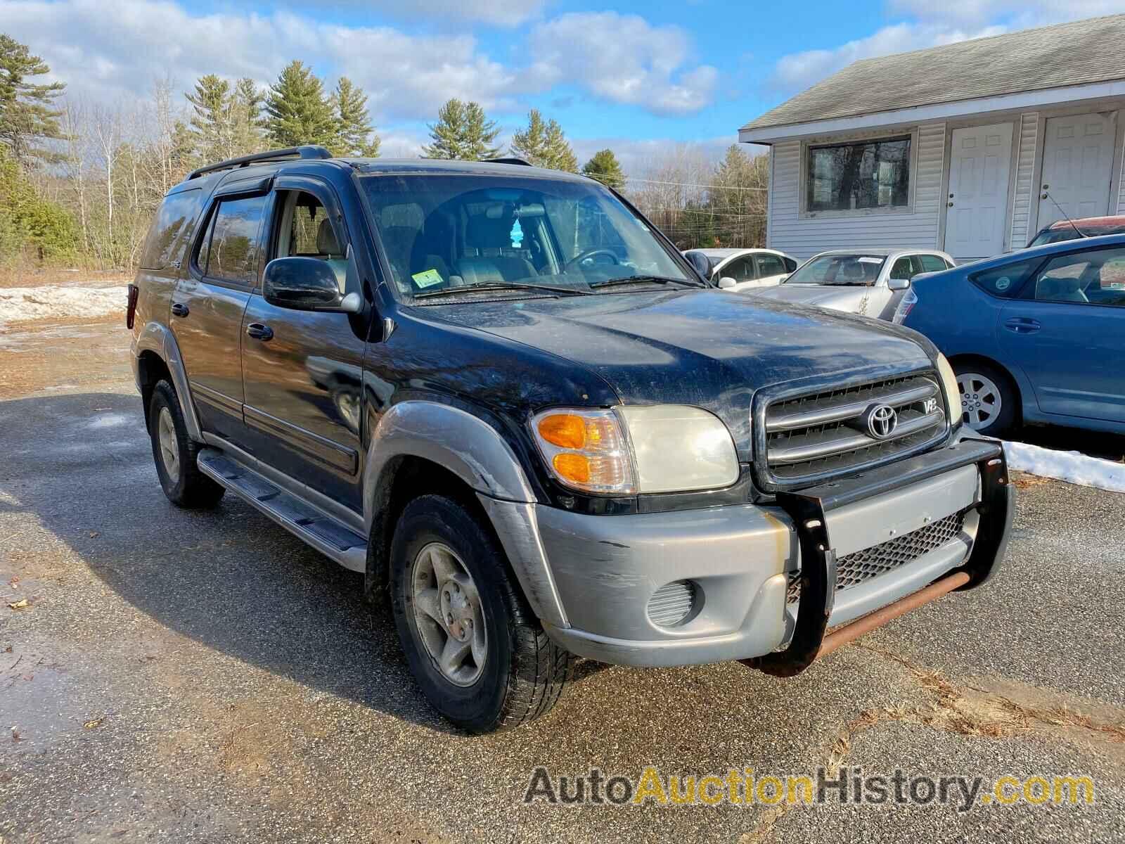 2002 TOYOTA SEQUOIA SR SR5, 5TDBT44A52S086299