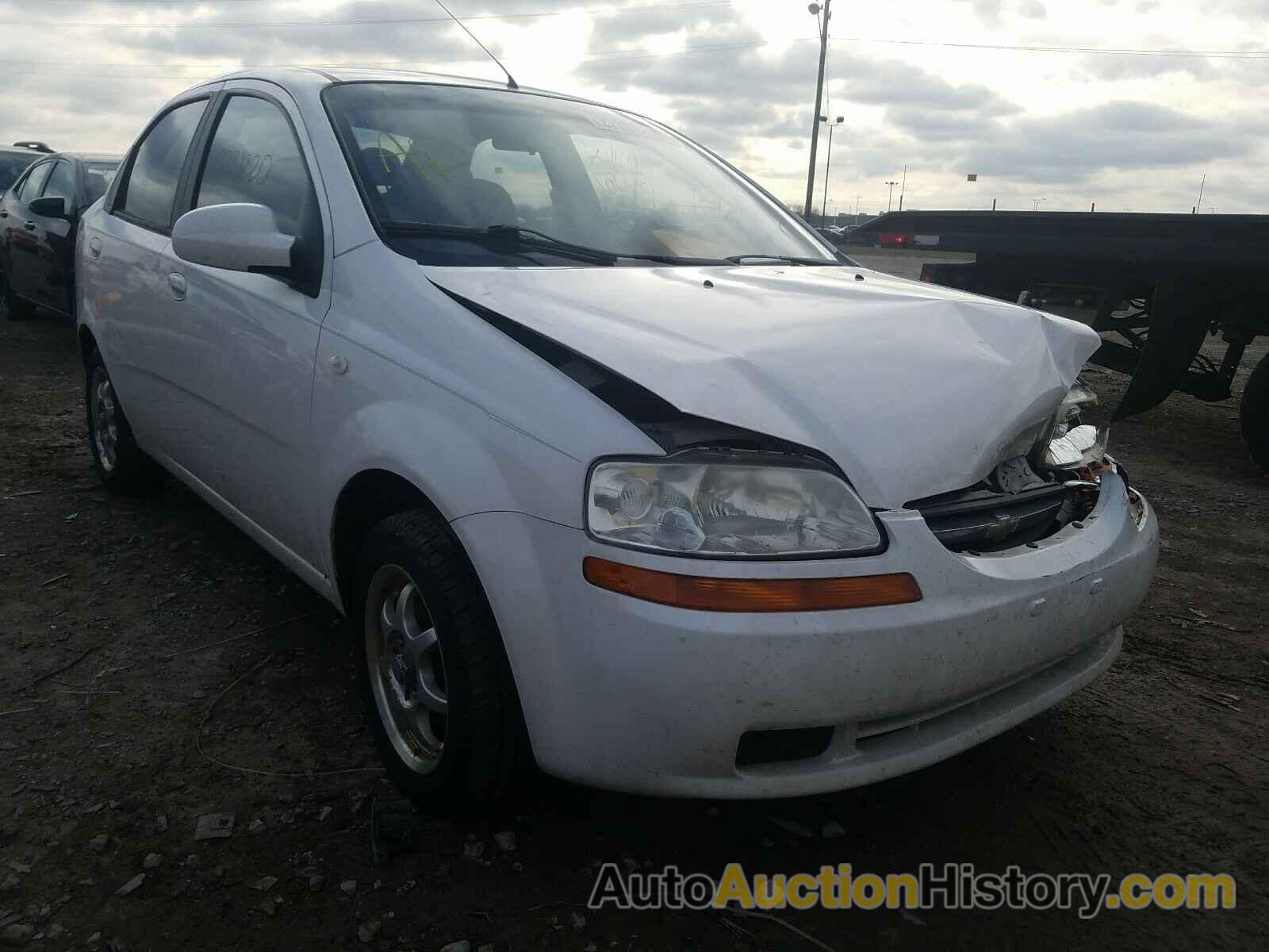 2005 CHEVROLET AVEO BASE BASE, KL1TD52605B494573