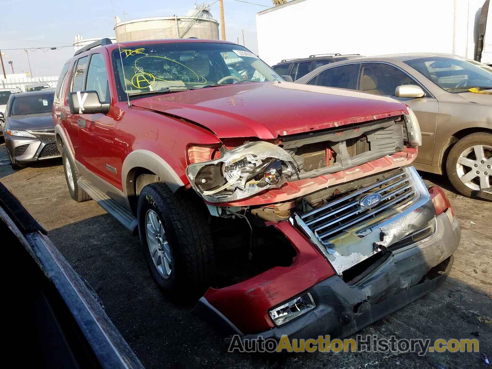 2006 FORD EXPLORER X XLT, 1FMEU63E16UA91927