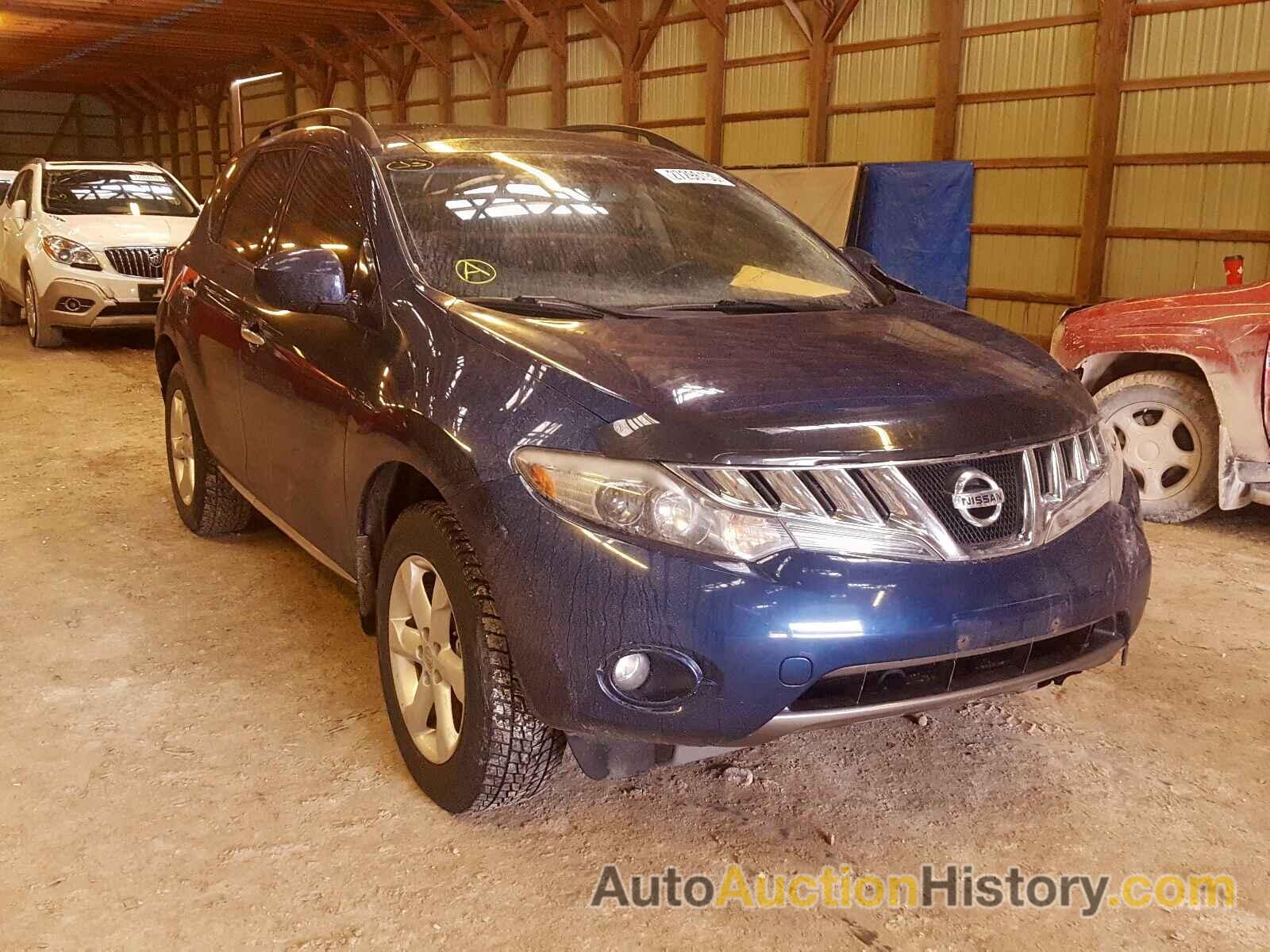 2009 NISSAN MURANO S S, JN8AZ18W89W153300