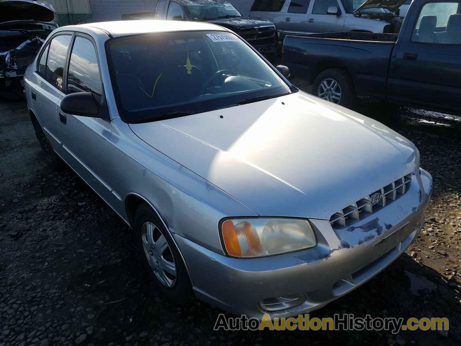 2001 HYUNDAI ACCENT GL, KMHCG45C51U244364