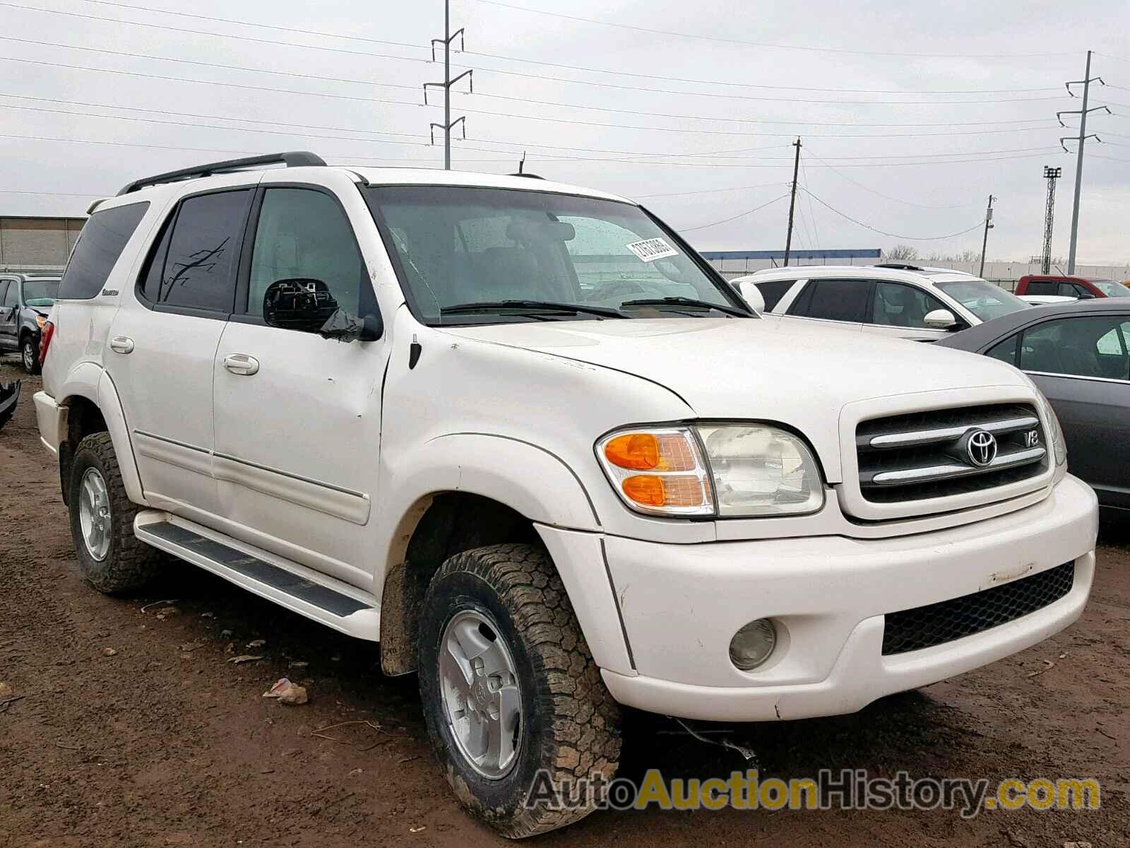2003 TOYOTA SEQUOIA LIMITED, 5TDBT48A43S203561