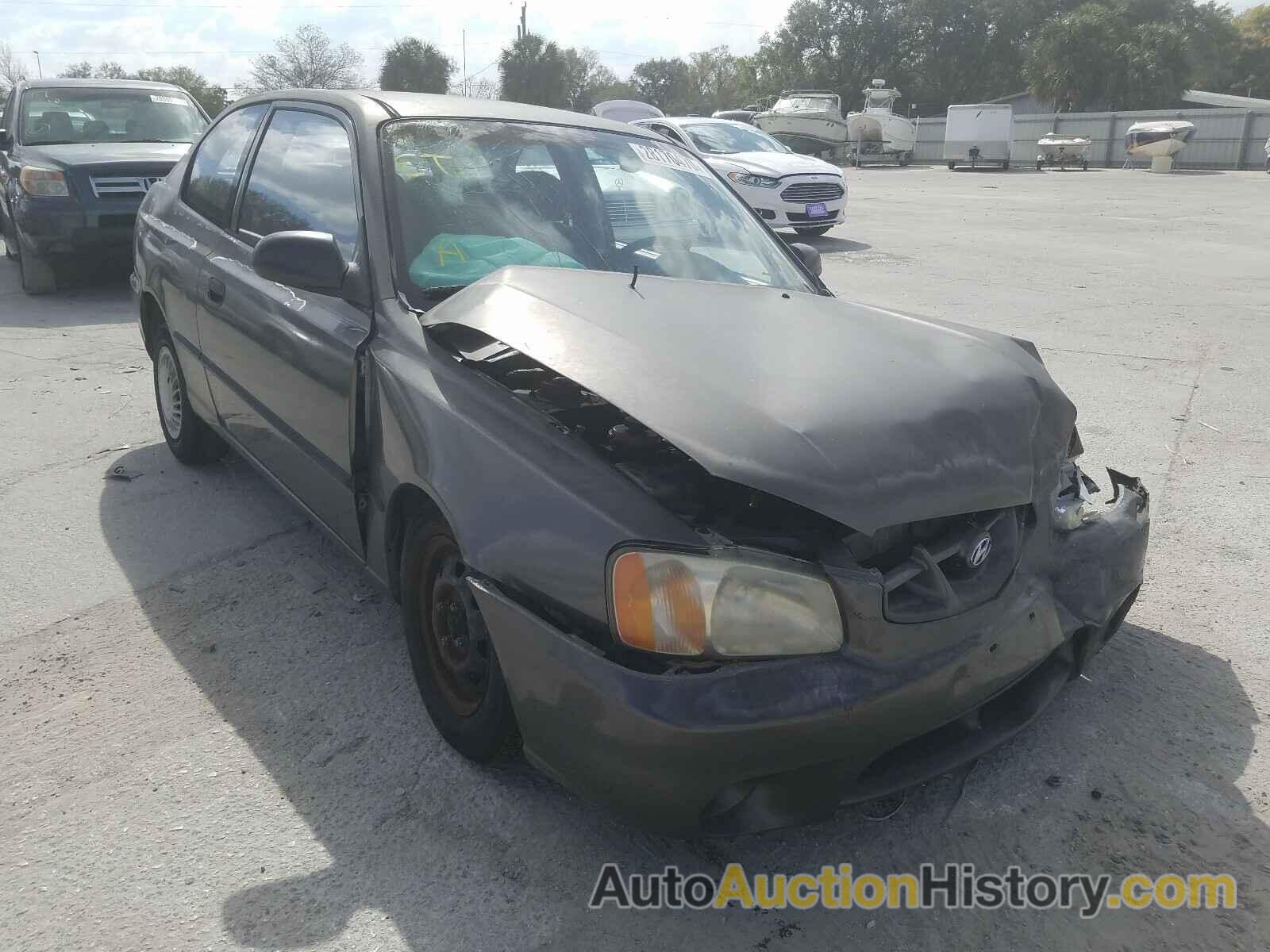 2001 HYUNDAI ACCENT L, KMHCF35G51U120790