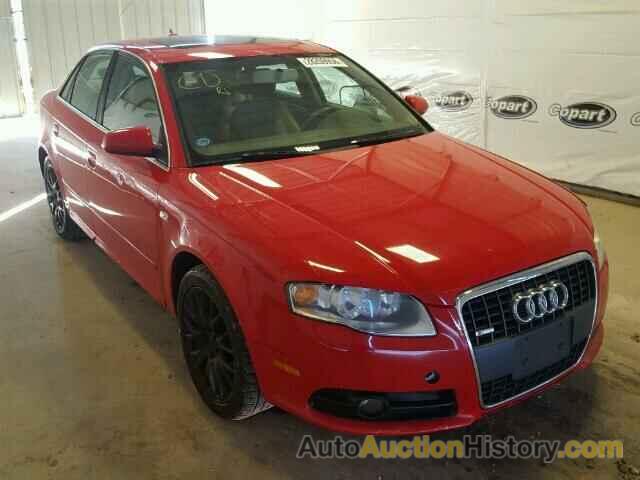 2008 AUDI A4 2.0T, WAUAF78E08A138930