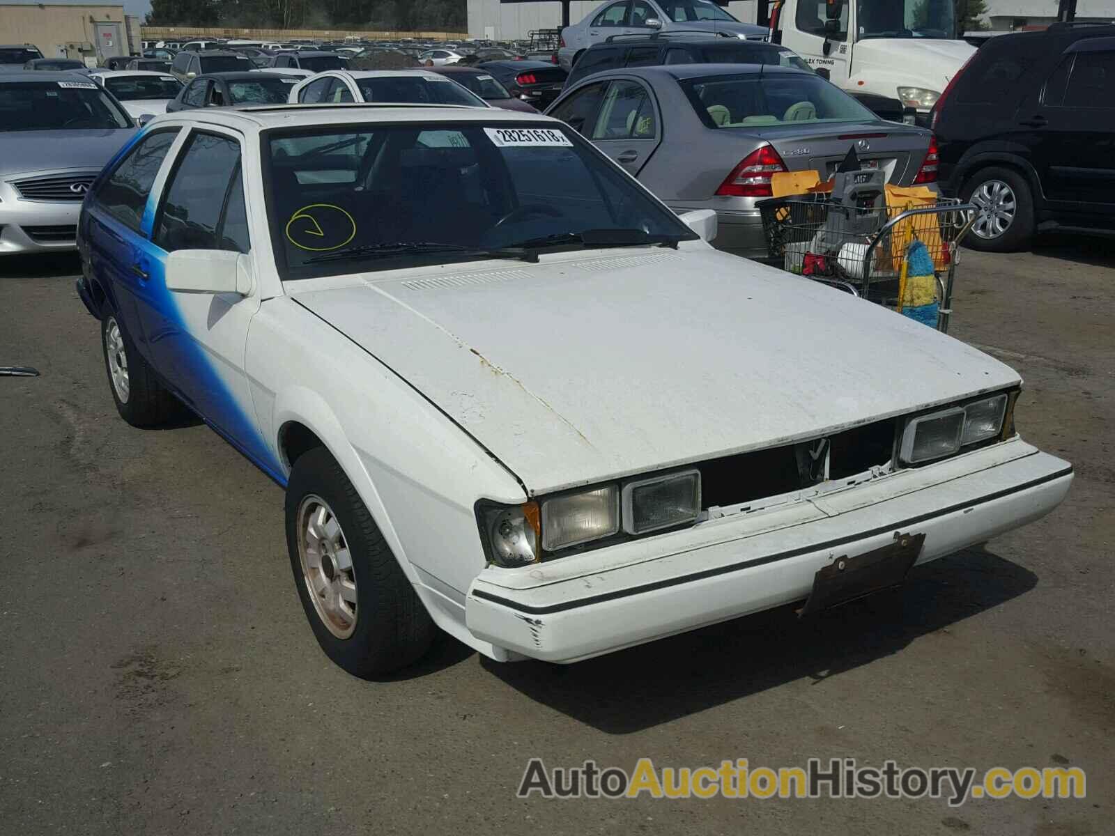 1984 VOLKSWAGEN SCIROCCO DELUXE, WVWCA0530EK018894