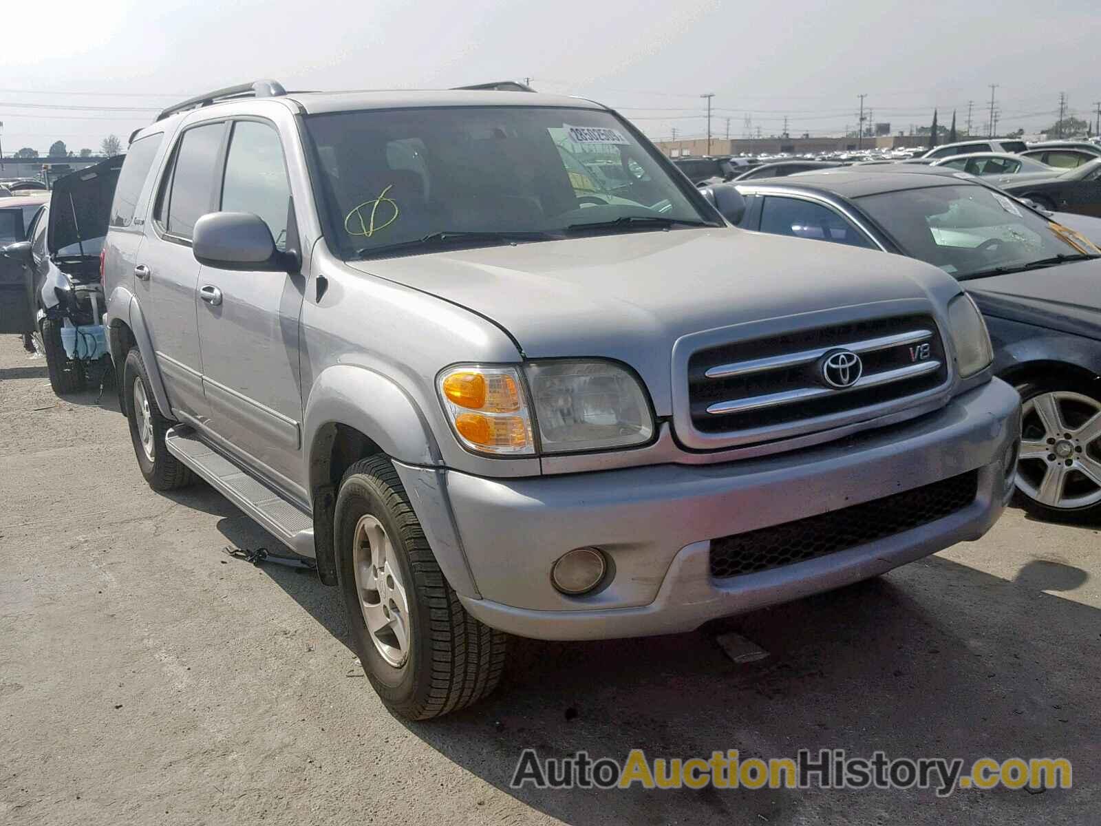 2001 TOYOTA SEQUOIA LIMITED, 5TDZT38A81S033761