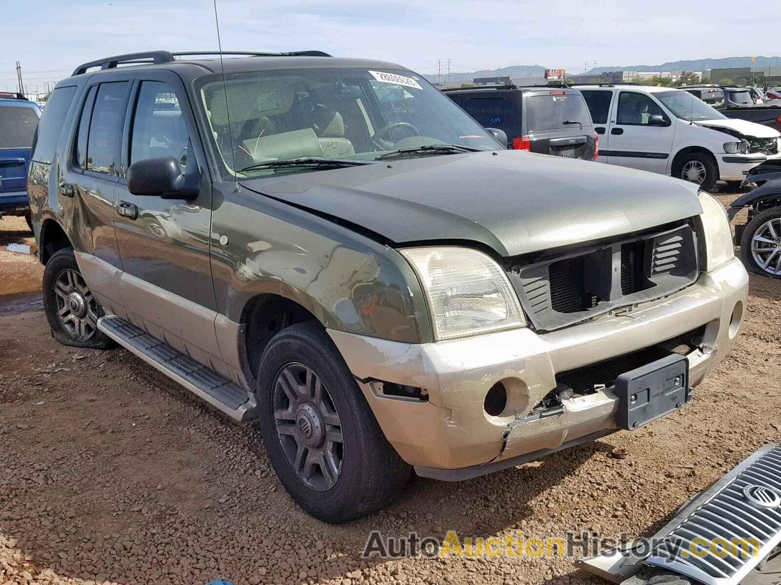 2004 MERCURY MOUNTAINEER, 4M2ZU86K54ZJ36509