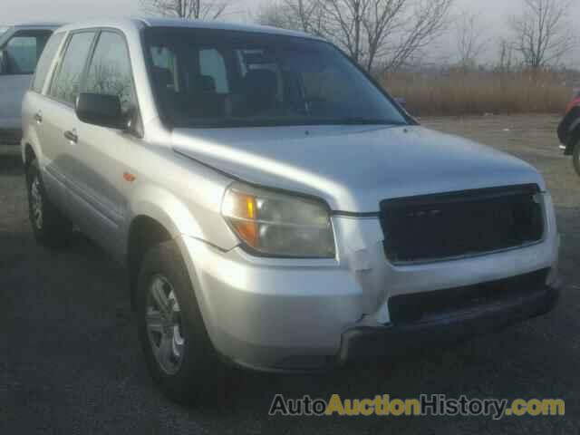 2007 HONDA PILOT LX, 5FNYF28117B015063