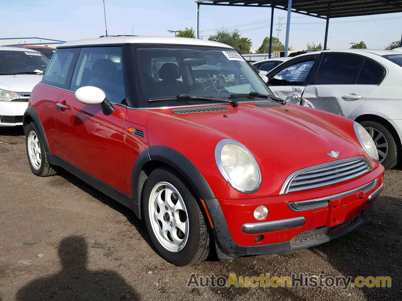 2002 MINI COOPER , WMWRC33422TC35435