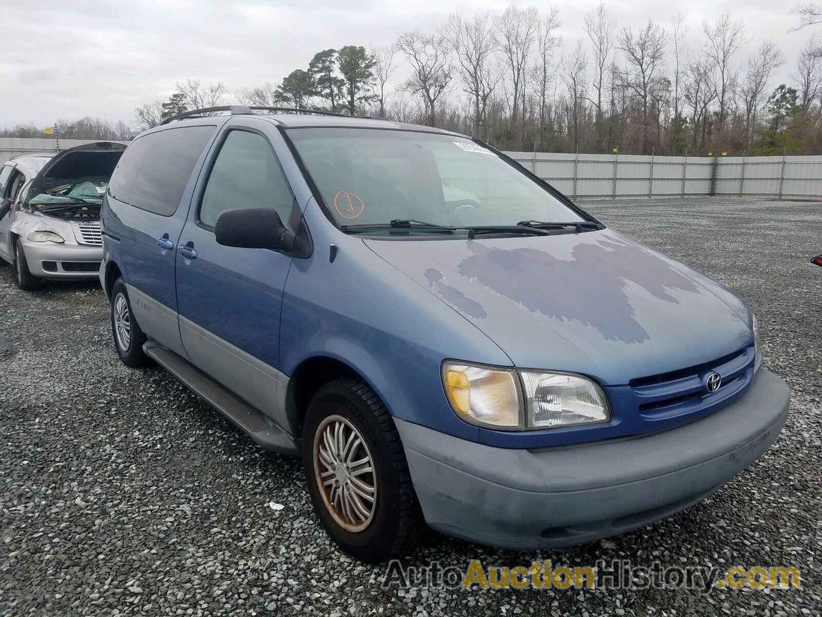 2000 TOYOTA SIENNA LE LE, 4T3ZF13C8YU273891