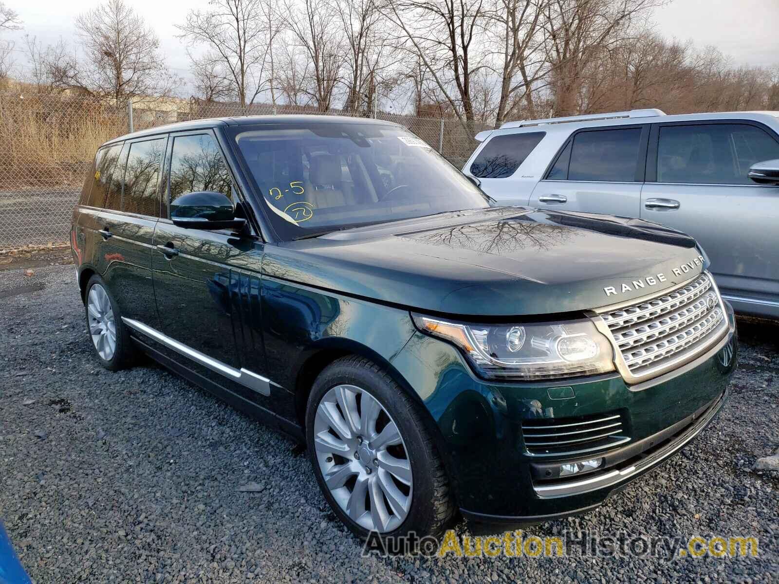 2017 LAND ROVER RANGE ROVE SUPERCHARGED, SALGS2FE5HA362976