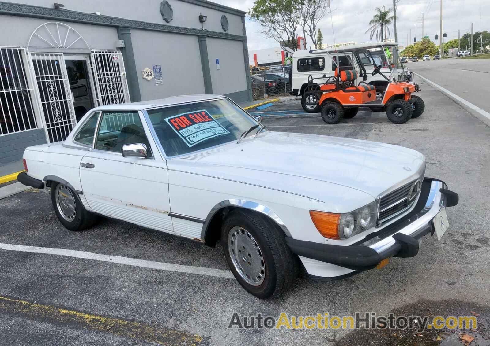 1986 MERCEDES-BENZ 560 SL SL, WDBBA48DXGA046426