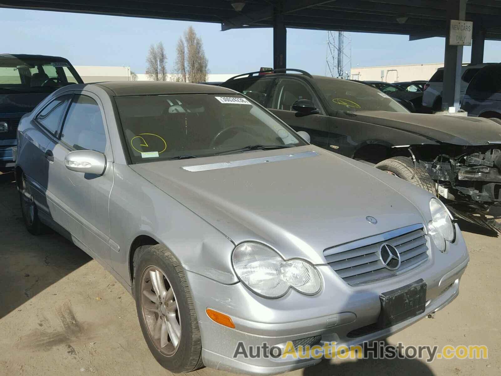 2002 MERCEDES-BENZ C 230K SPORT COUPE, WDBRN47J72A237532