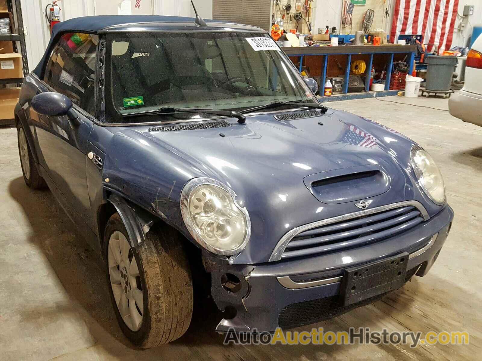 2005 MINI COOPER S, WMWRH33525TF84528