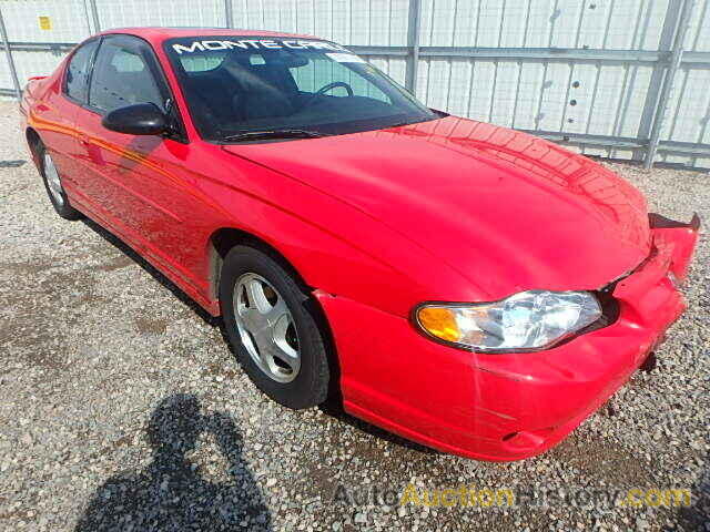 2000 CHEVROLET MONTE CARL, 2G1WX12K9Y9301323