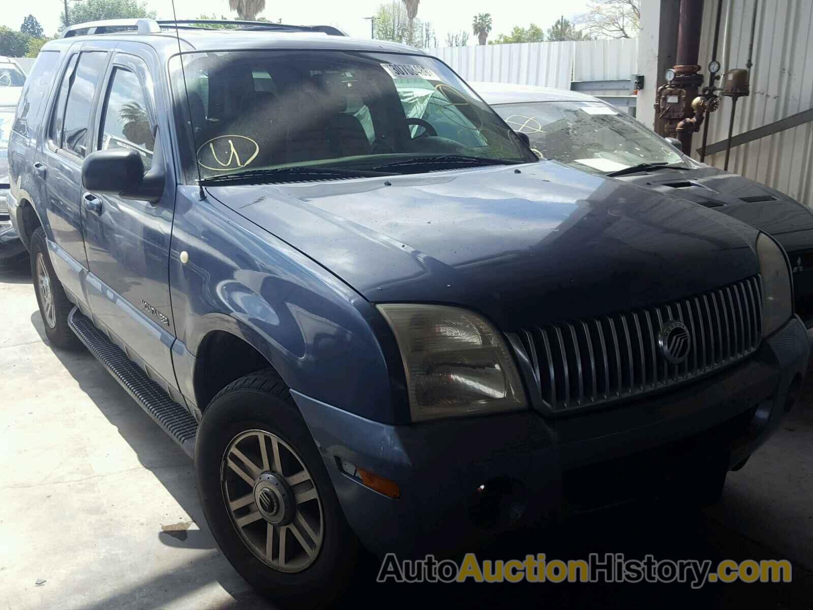 2002 MERCURY MOUNTAINEER , 4M2ZU66E52ZJ01254