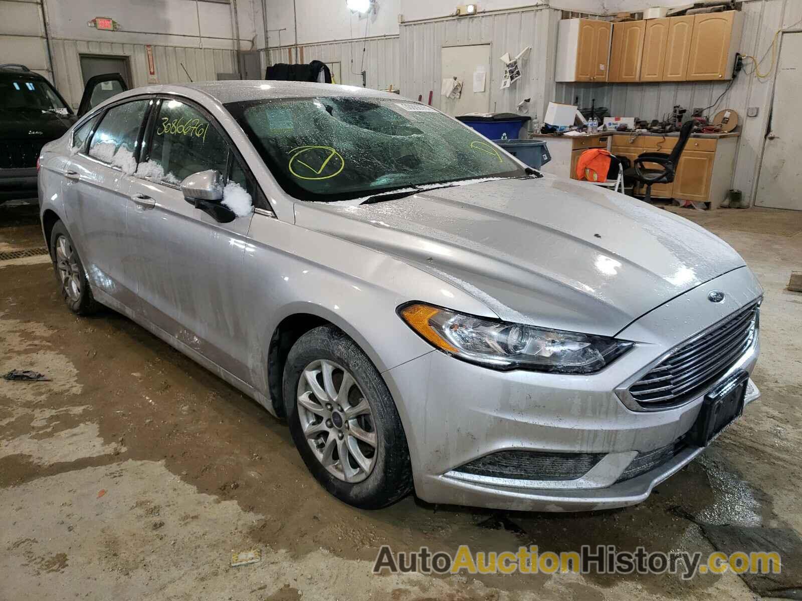 2017 FORD FUSION S, 3FA6P0G76HR231107