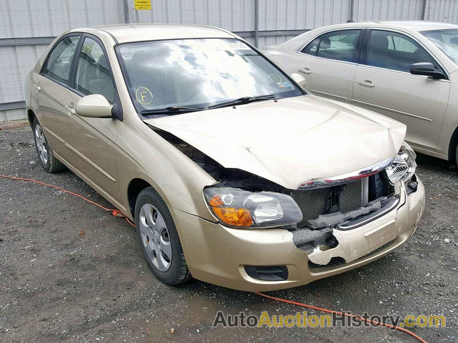 2009 KIA SPECTRA EX, KNAFE222095661319