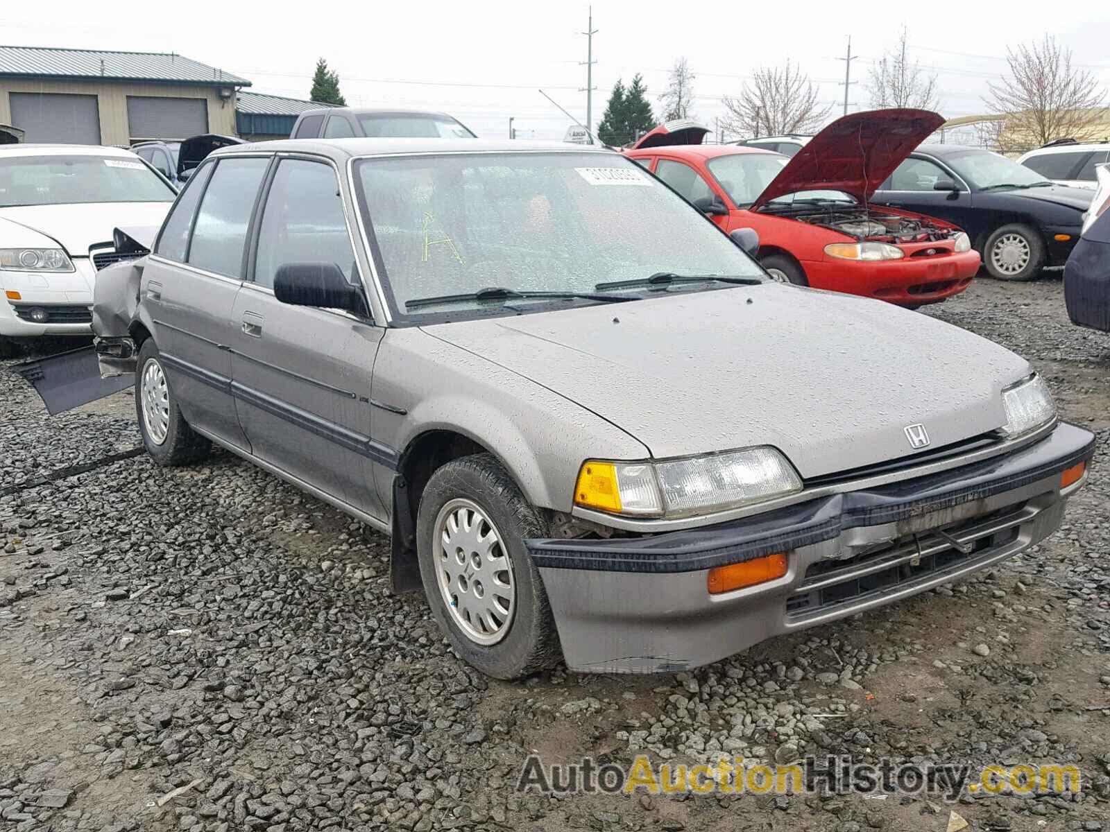 1989 HONDA CIVIC LX, JHMED3553KS004601