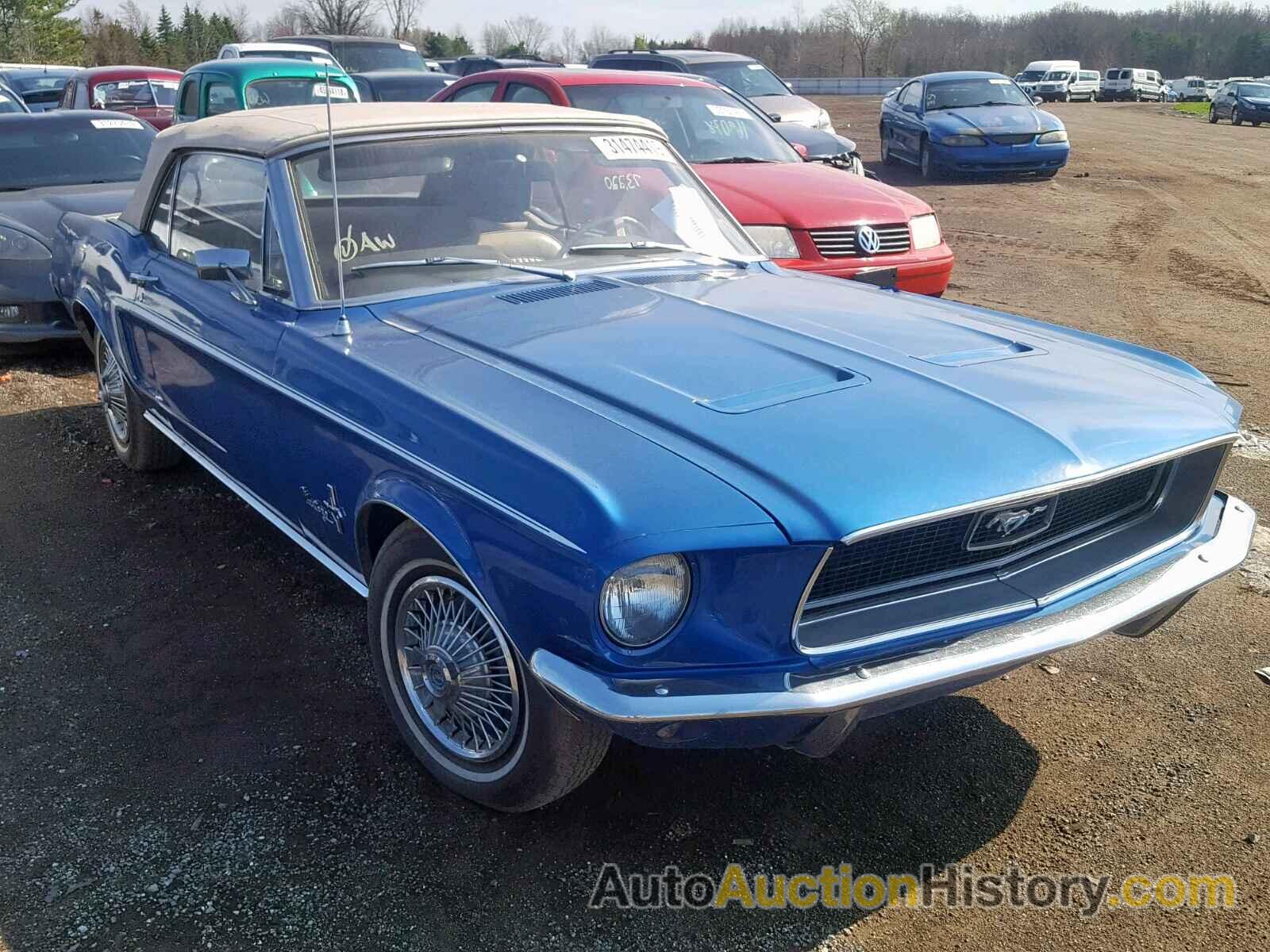 1968 FORD MUSTANG, 8F03C144455