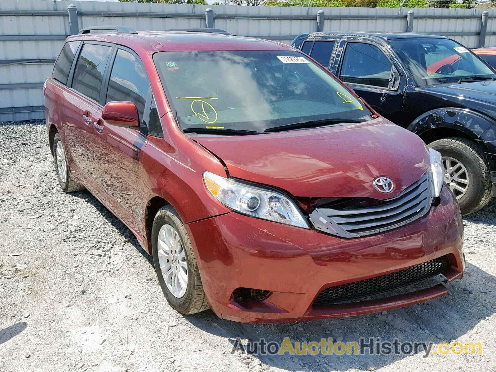 2016 TOYOTA SIENNA XLE, 5TDYK3DC4GS695898