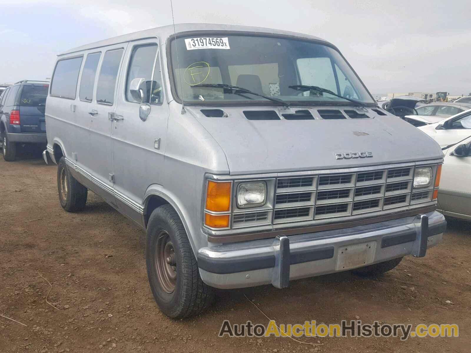 1988 DODGE RAM WAGON B250, 2B4HB21Y2JK148614