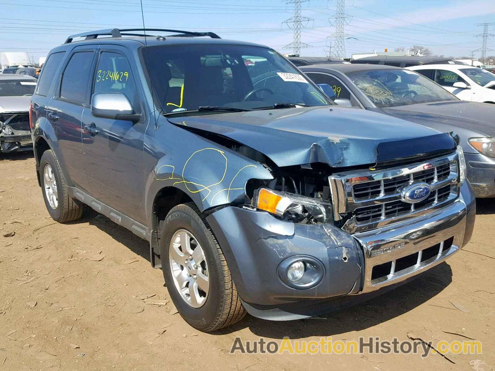 2011 FORD ESCAPE LIMITED, 1FMCU0E70BKB38907